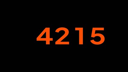 Counting number text illustration. Financial Counting number. Mathematics number.