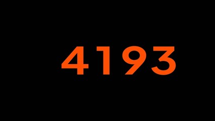 Counting number text illustration. Financial Counting number. Mathematics number.