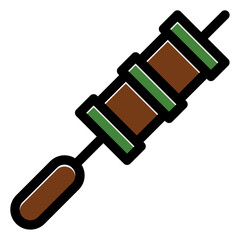 beef skewer icon