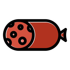 beef salami icon