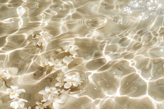 Light beige water flower invertebrate outdoors.