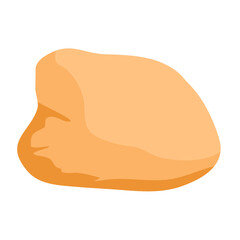 Brown stone vector