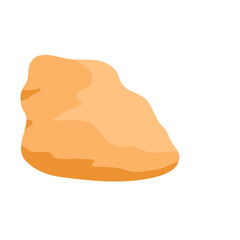 Brown stone vector