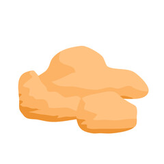 Brown stone vector