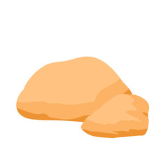 Brown stone vector