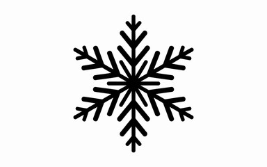 snowflake on white background