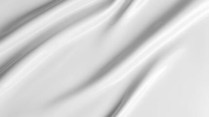 Fototapeta premium Generative AI, Abstract Glossy White Vinyl Texture Background with Fluid Reflections