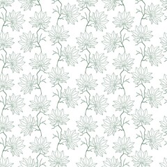 Fototapeta premium pattern, wallpaper, vector, seamless, flower, leaf, design, floral