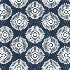 Dotted Hexagon Geometric Artwork Pattern