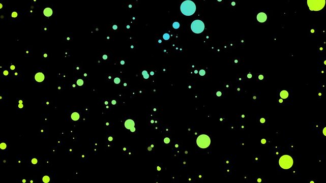 An abstract green vector illustration with light particles and a bright glow creating a motion blur design like a Christmas starry night holiday pattern