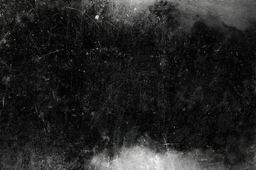 Dark scratched grunge background, old film effect