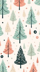 Obraz premium Christmas and new year pattern backgrounds wallpaper.