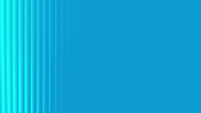 Vertical blue and teal stripes animation forming abstract modern background pattern