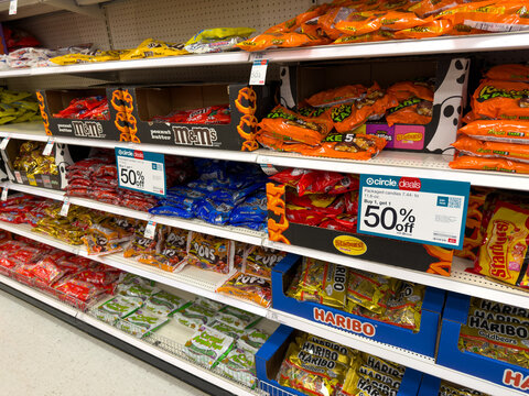Halloween Candy Sale Display