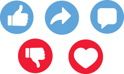 vector  of social media icon sheet 
