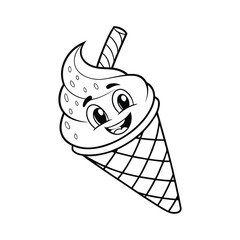 Delightful Frozen Treat In Ink