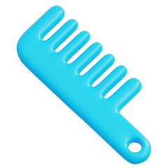 Light blue comb stands out