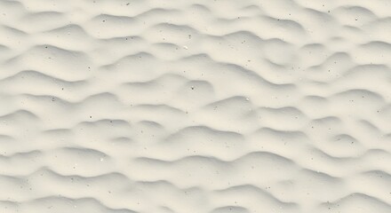 Obraz premium An overhead shot of pale sand The rippled surface shows varying light and shadow Tiny dark particles are visible