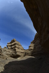 Fototapeta premium Geomorphic Scenery Desert in Xinjiang, China