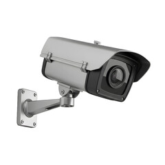 Wall Mount CCTV Security Camera Isolated on Transparent Background
