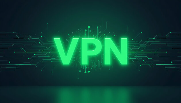Advanced Virtual Private Network (VPN) Technology Depiction Showcasing Encrypted Tunneling, Secure Remote Access, Online Privacy Protection, Anonymity, and Cybersecurity Measures