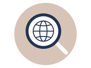 Web search icon. SEO symbol icon vector. Solid vector icons. Flat illustration concept