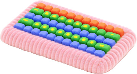 Inflatable Wind Wool Texture Keyboard