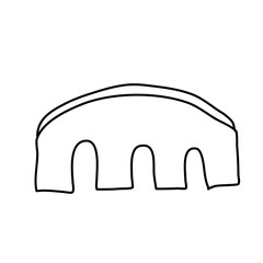 Europe bridge hand drawn