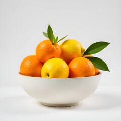 tangerines with leaves