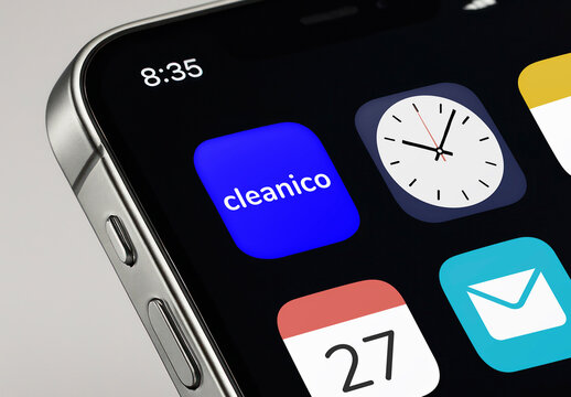 Realistic Smartphone App Display Mockup With Generative AI