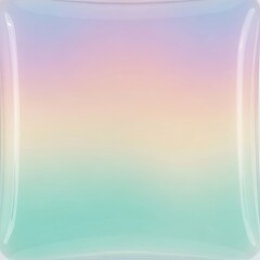 Pastel Gradient Square Tray - Soft Hues and Modern Design.