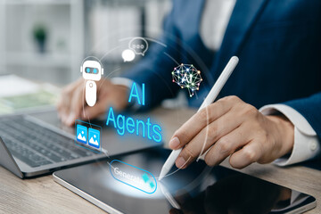 AI agent interfaces for intelligent automation systems.