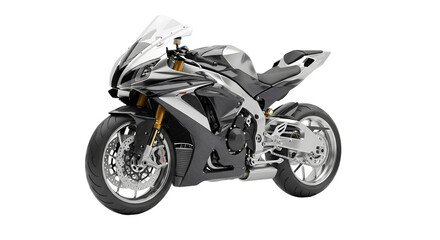 Obraz premium Sport Motorbike on Transparent Background – Fast Racing Motorcycle for Adventure, Racing, and Performance