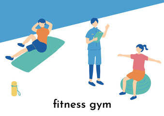 トレーニングする人たち