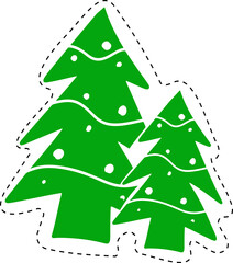 The Christmas drawing for Celebration or holiday concept.