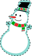 The Christmas drawing for Celebration or holiday concept.