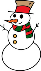 The Christmas drawing for Celebration or holiday concept.