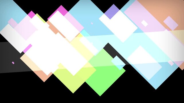 Abstract geometric mountain range with pastel colors and black foreground