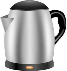 Modern Stainless Steel Electric Kettle with Indicator Light