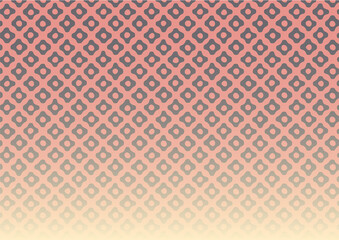 ピンクと灰色のグラデーション和柄背景（鹿の子絞り）