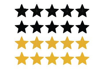 Simple Star Line Art Vector Icon