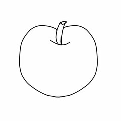 apple on a white background