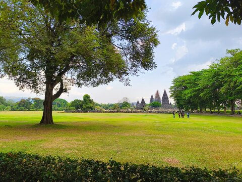 Yogyakarta, Indonesia. September 25, 2025: Prambanan Temple is the largest Hindu temple in Indonesia, built in the 9th century AD.