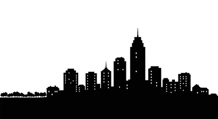 Fototapeta premium metropolitan blueprint architecting modern life, progress, and community growth, isolated on transparent background