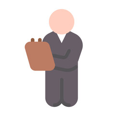 sport teacher icon with flat style
