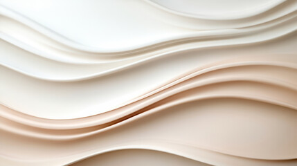 Fototapeta premium Wavy gradient background of cream and coral tones creates soothing atmosphere