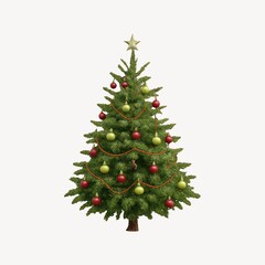 Fototapeta premium Festive decorated Christmas tree