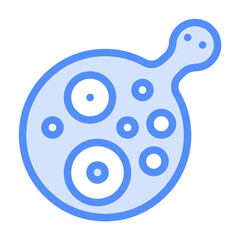 invasive ductal carcinoma icon with lineal color style