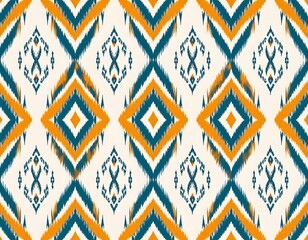 Bright, repeating geometric pattern with diamond and cross shapes