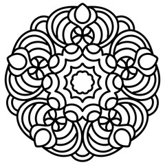 ornamental round ornament mandala art 